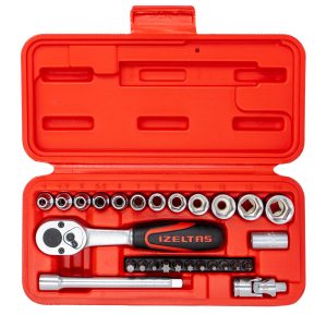 İzeltaş 1-4 Altı Köşe Mini Lokma Anahtar ve Bits Set 27 Parça