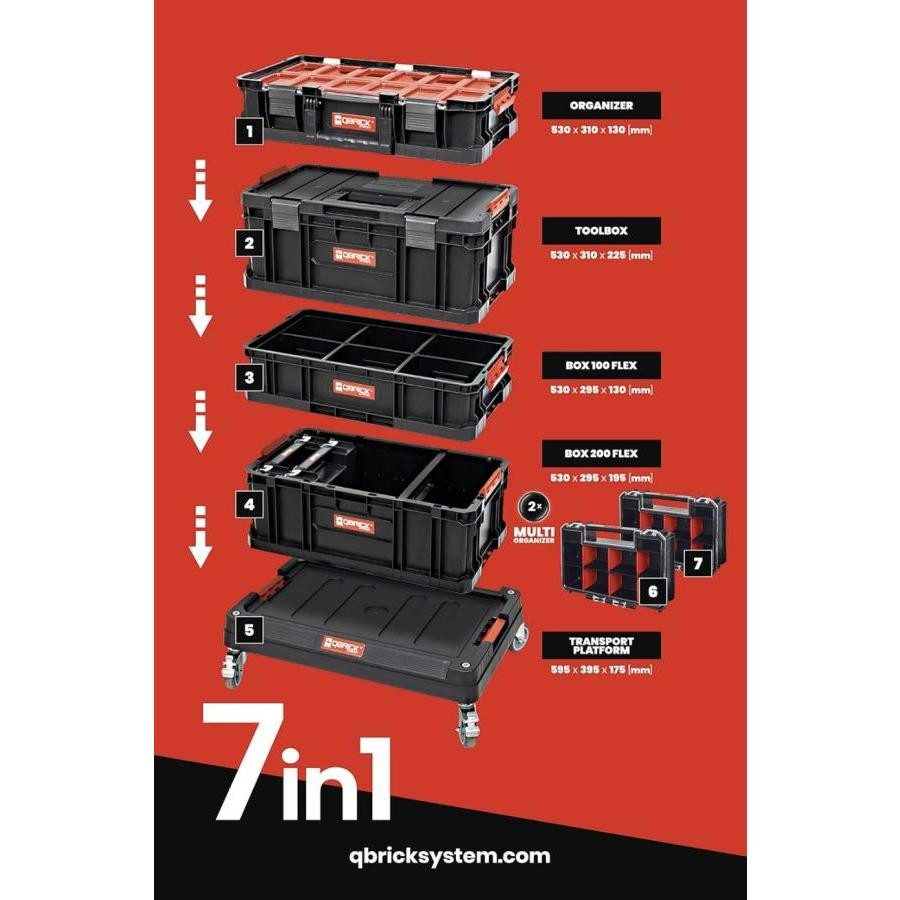 Qbrick System QS TWO 7 in 1 Set Takım Arabası