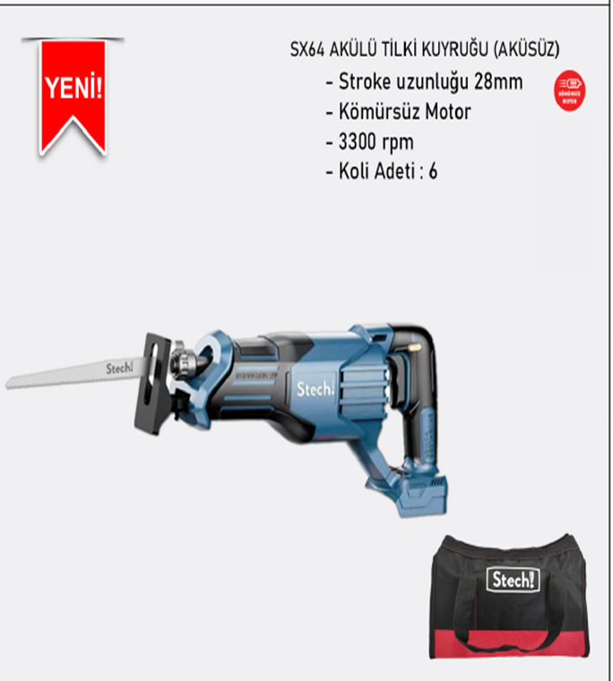 STECHEND SX64 Şarjlı Tilki Kuyruğu SX64 (SOLO)