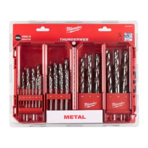 Milwaukee 25 Parça Thunderweb Serisi HSS-G Metal Matkap Uç Seti - 1-13 mm