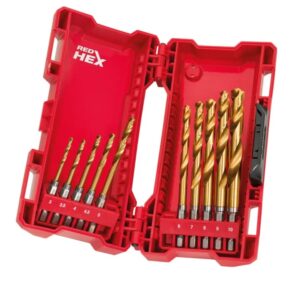 Milwaukee 10 Parça Hex Girişli Hss-G Metal Matkap Uc Seti