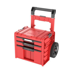 Qbrick System PRO Cart 2.0 Plus Drawer 3 Red Ultra HD Tekerlekli Alet Çantası