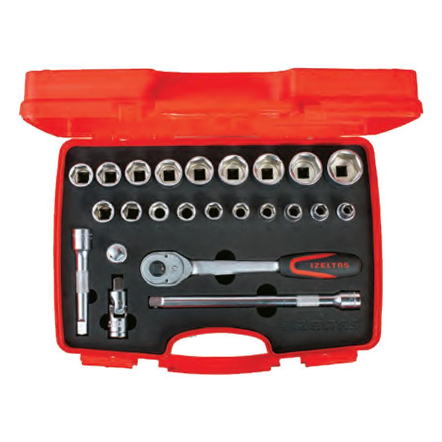 İzeltaş 1/2” Altı Köşe Lokma Anahtar Takımı (24 Parça)