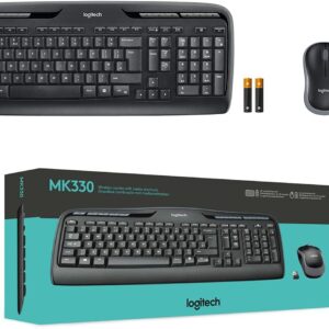 Logitech MK330 Kablosuz Türkçe Q Klavye Mouse Seti - Siyah