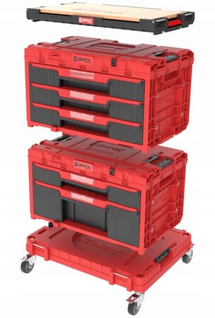Qbrick System One Workshop Drawers Set 5 RED